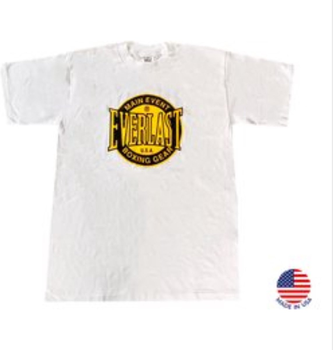 Everlast - Sportshirt Main Event Boxing Gear - Work Out T-shirt - Heren - Wit - Maat XL