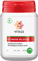 Vitals - Vitamine B6 - 20 mg - 100 Capsules - pyridoxal-5’-fosfaat, de biologisch actieve vorm