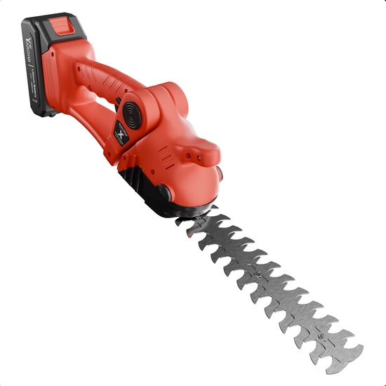 YARDIO Tools® - HTS-22mm - Heggenschaar - 2-in-1 - Heggenschaar Accu Electrisch - Grasschaar Buxusschaar - HTS-22mm - Incl. 2.0a Accu en Snellader van YARDIO Tools® — afbeelding 4