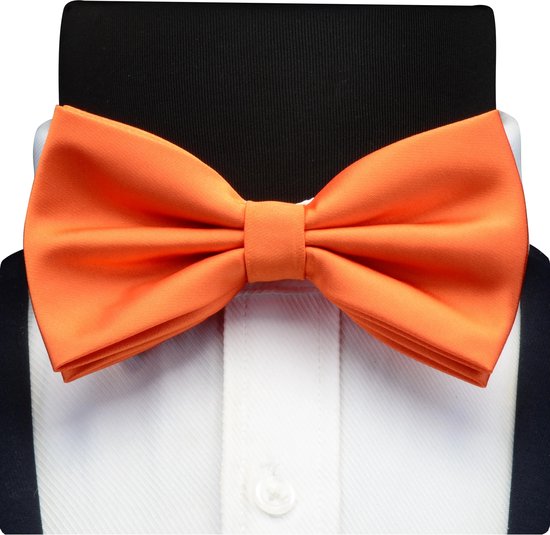 Sorprese Noeud Papillon - Noeuds papillons - 100% soie - orange - noeud papillon luxueux et chic - adultes - déperlant