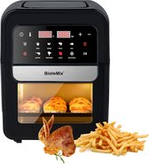 Momentum® - Multifunctionele 7L Luchtfriteuse - Zonder Olie - Elektrische Oven - Dehydrator - Convectie Oven - Grill - Led Touchscreen - Transparant Window - Black