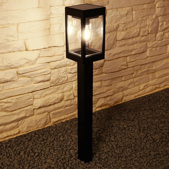 Solar Tuinfakkels Zwart 6 Stuks 50 Cm Vlam-effekt Tuin En Kerstverlichting Buiten Solar Tuinverlichting Tuinlantaarns Padverlichting Led Buitenver
