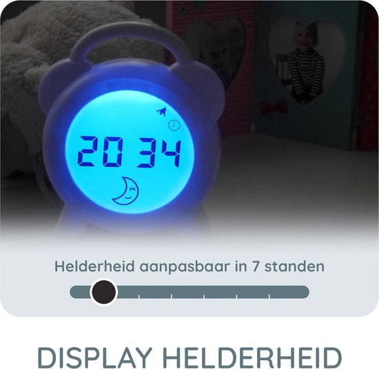 Slaapwekker Kinderen - Slaaptrainer Kinderen - Nachtlampje Kinderen van Alecto — afbeelding 3