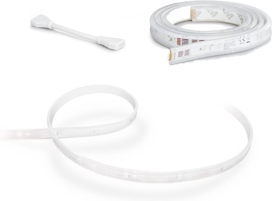 Philips Hue Lightstrip Plus 3m bundel wit en gekleurd licht – 3 Meter Led Strip – Verlengbaar – Dimbaar