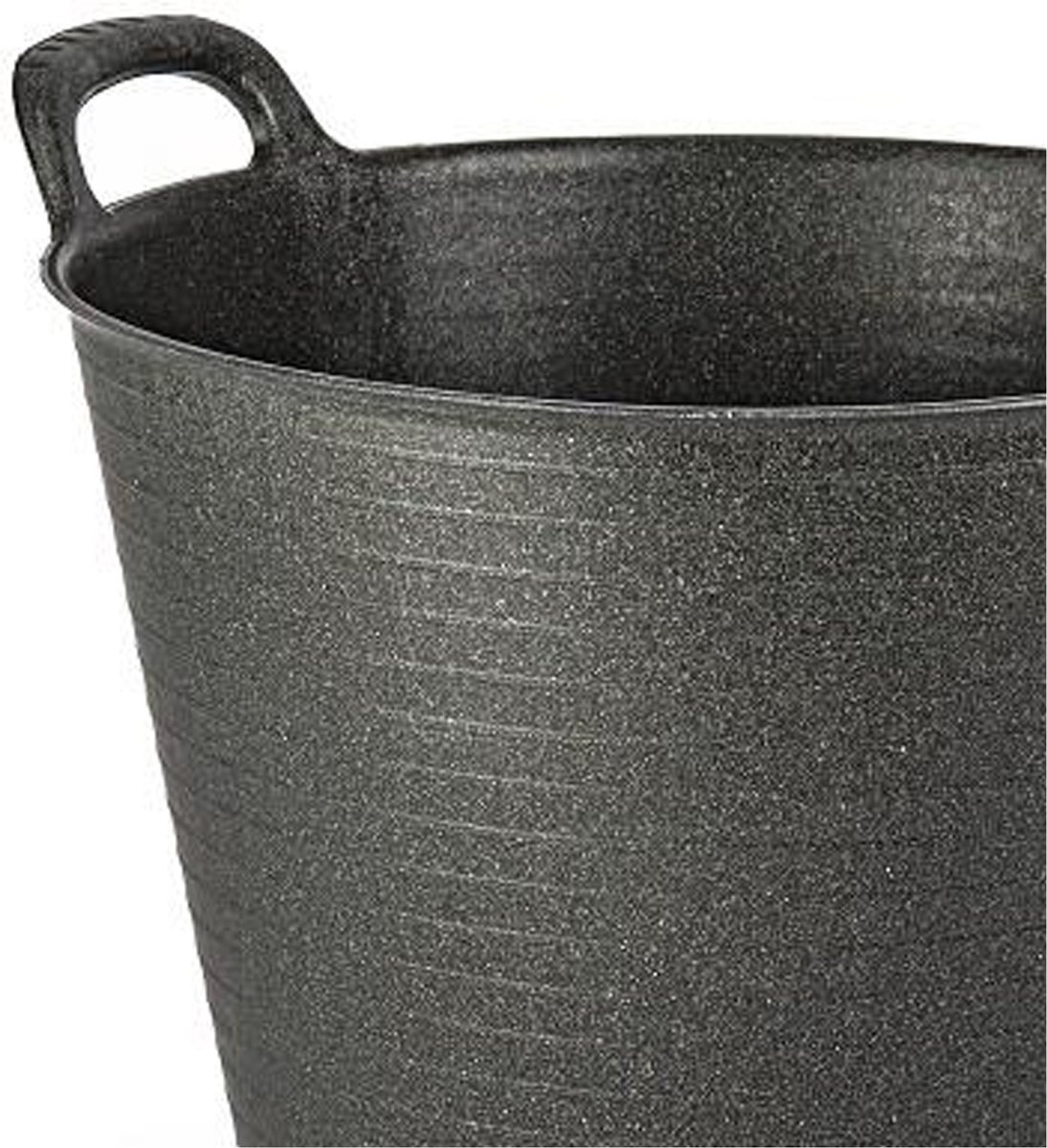 Haardblokken/houtblokken Opslag - flexibele emmer/kuip - zwart - 42 liter -38 x 45 cm - eco kunststof — cadeau in Cadeau-ideeën - foto 2