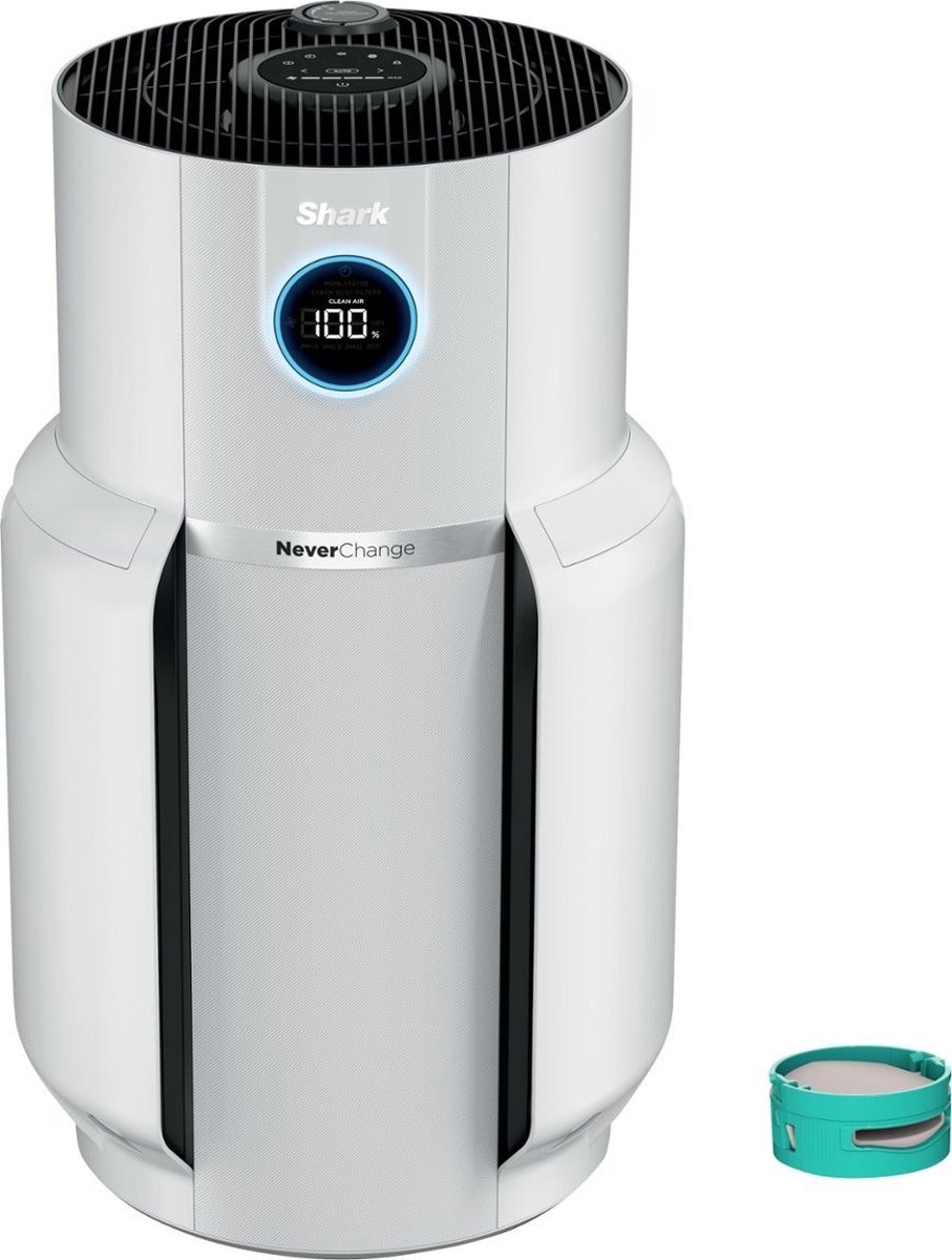 Shark NeverChange5 Luchtreiniger Max - Ruimtes tot 130 m² - 5-jarig HEPA NanoSeal Filter - met Geurfilter - HP300EU