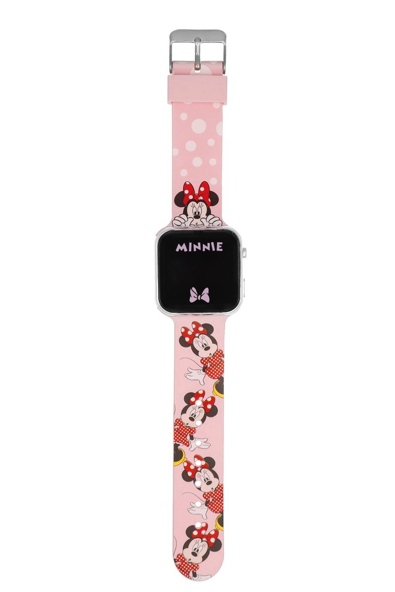 Disney 5-DIS037 Led Watch Minnie Mouse - Kinderhorloge - Led Horloge - Disney - Roze