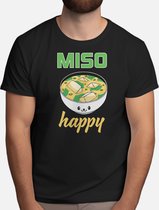 Miso Happy - T Shirt - Anime - AnimeFan - AnimeLover - Otaku - AnimeLiefhebber - AnimeGemeenschap - AnimeVerslaafde - Japan - Tokyo - Samurai