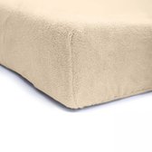 Knuffelzachte teddystof hoeslaken taupe - 140x200 (tweepersoons) - heerlijk slapen - cosy look - fijne kwaliteit - perfecte pasvorm