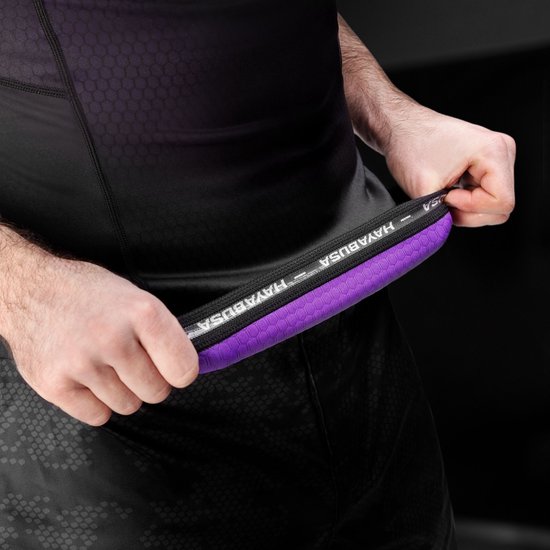 Hayabusa Fusion Rashguard manches courtes - noir/violet - taille XXL