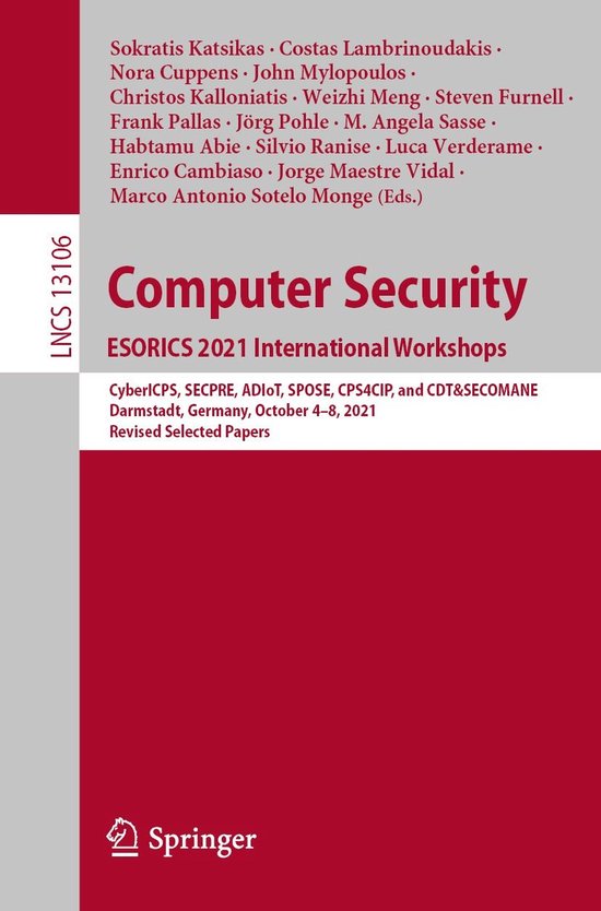 Springer Nature Proceedings Computer Science - Computer Secu ... - cover