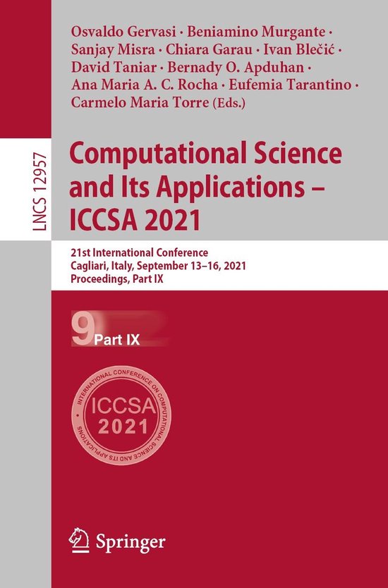 Springer Nature Proceedings Computer Science 9 - Computation ... - cover