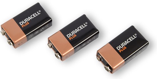 Duurzame Duracell Batterijen - AA, AAA, C, D - 9V Alkaline - 550mAh - Set van 3 Stuks - Zwart - Langdurige Energie Voor Elektronica En Speelgoed - Batterijen en Opladers