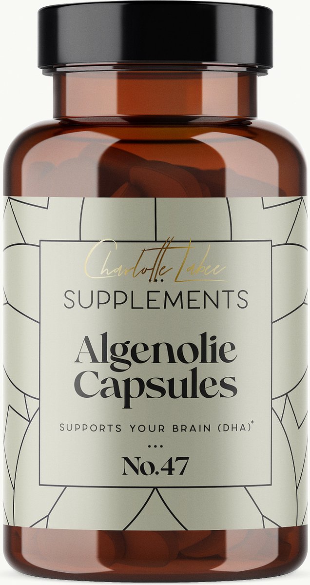 Goedkoopste Algenolie capsules - 60 capsules - Plantaardig Omega 3 - bevat EPA en DHA - Charlotte Labee Supplementen