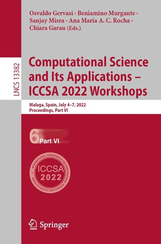 Springer Nature Proceedings Computer Science 6 - Computation ... - cover
