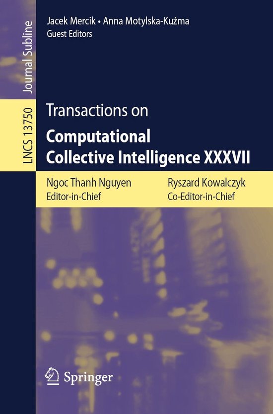 Transactions on Computational Collective Intelligence - Tran ... - cover