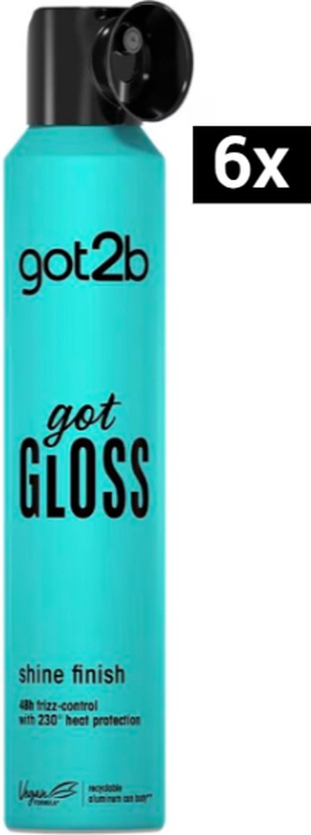 Schwarzkopf Got2B Got Gloss Shine Spray - 6 x 200 ml