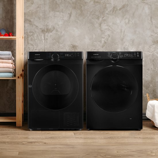 Inventum VWM9010B - Wasmachine - 9kg - 14 programma's - 1400 toeren - Energieklasse A-40% - Steam Clean - Zwart