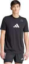 adidas Performance Athletics Category Graphic T-Shirt - Heren - Zwart- M