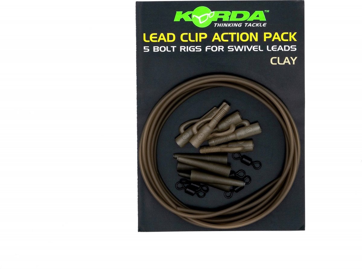 Korda Lead Clip Action Pack Clay (KLCAPC)