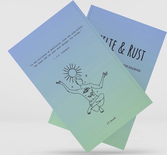 Stilte en Rust - Een Meditatie en Mindfulness Dagboek - Meditatie - Rust in je Hoofd - Rust - Journal - Spiritueel - Geluksbrenger - Dankbaarheidsdagboek - Zelfreflectie - Zelfliefde - Spirituele Boeken - Spiritueel Cadeau - Manifesteren - Journal