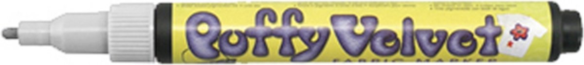 Marvy Uchida Puffy Velvet Textielstift Lichtgrijs