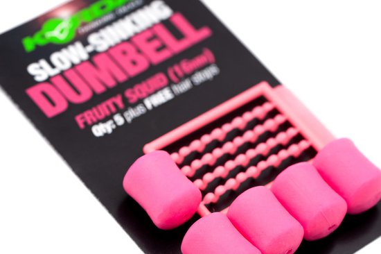 Korda Slow Sinking Dumbell - Fruity Squid - 16mm van Merkloos — afbeelding 3