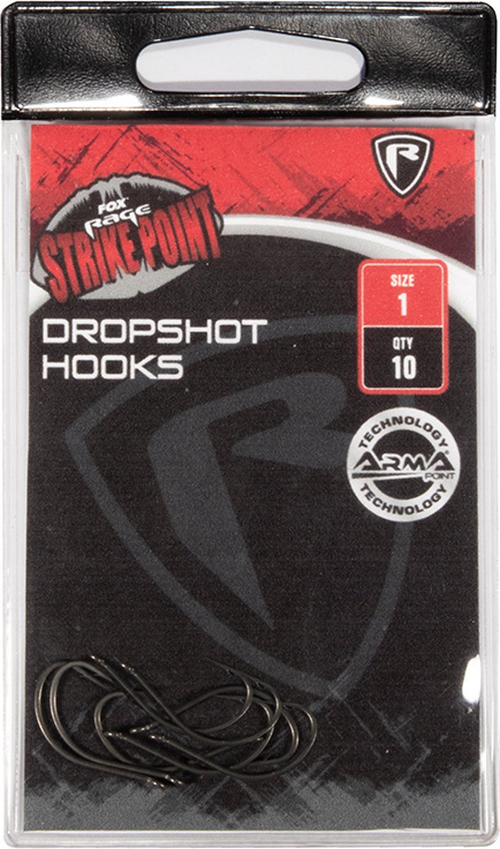 Fox Rage Strike Point Dropshot Hooks (10 pcs) - Maat : 1 van Fox Rage — afbeelding 4