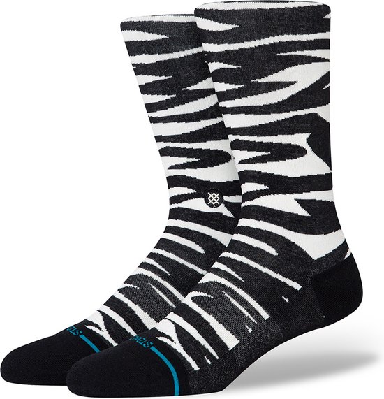 Stance casual infiknit sokken spike zwart & wit - 38-42