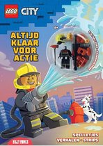 LEGO City - Doeboek + LEGO figuren van brandweerman - Voor kinderen vanaf 6 jaar - Boordevol spelletjes, verhalen en strips - Cadeau speelgoed jongen 7 jaar / 8 jaar / 9 jaar / 10 jaar