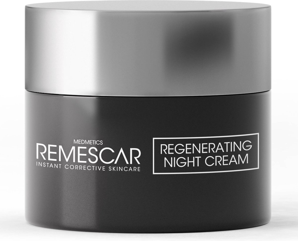 Remescar Regenererende Nachtcreme - herstellende en hydraterende Gezichtscrème voor vrouwen en mannen, verbetert huidregeneratie en voedt je huid voor een stralend en fris gevoel, met Microbiome Technologie, 50 ml