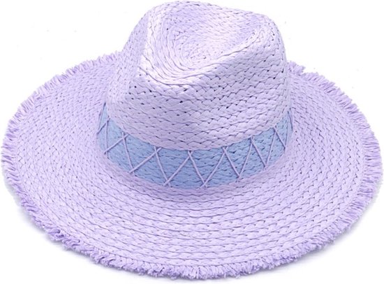 Chapeau d'été Femme - Longueur 36 cm - Violet