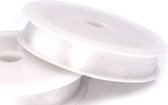 1 spoel transparant garen 0,25 mm dik - sterk met lichte stretch - doorzichtig naaigaren