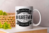 Mok Ramadan Kareem Everyone - Ramadan - Gift - Cadeau - RamadanMubarak - RamadanKareem - Vasten - Suhoor - Iftar - Moslim - Islam