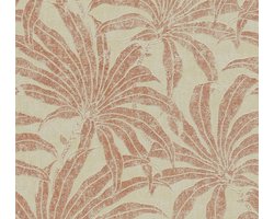 JUNGLE BLOESEM BEHANG | Botanisch - Beige Rood/Oranje - A.S. Création Jade 2