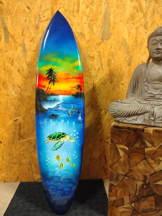 Sea Life - Surfplank Surfboard - Decoratie - 100 cm