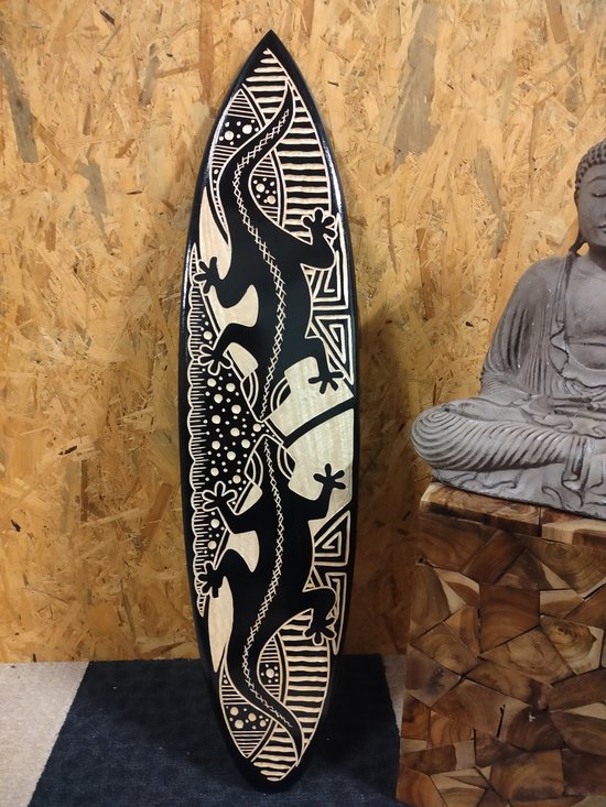 Double Gecko - Surfplank Surfboard - Decoratie - 100 cm