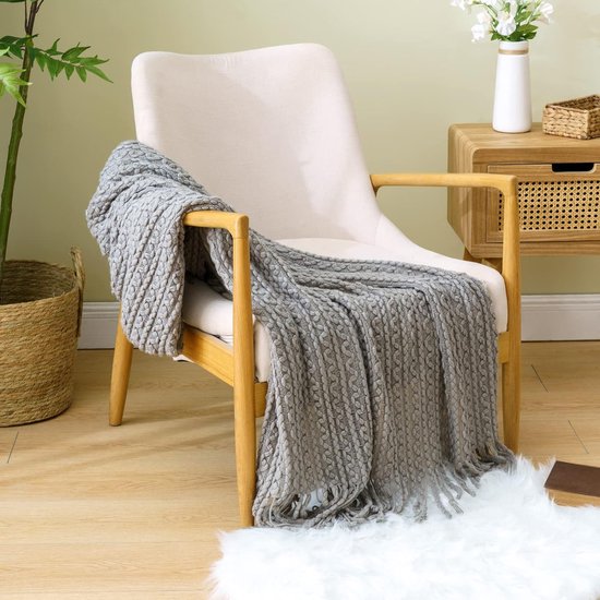Baby/Kinder Flanel Fleece Knuffel Deken Koe - zand 75x100cm