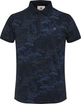 Gabbiano Poloshirt Polo Met Allover Print 234532 301 Navy Mannen Maat - XXL