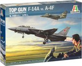 1:72 Italeri 1422 Top Gun F-14A vs A-4F Plane Plastic Modelbouwpakket