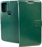 Bookcase Geschikt voor: Oppo A53 4G / A53S - Groen - portemonnee hoesje