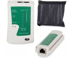Complete Netwerk UTP Kabel Tester – Netwerk Tester – Internetkabel Tester – UTP RJ45 – Inclusief Zwarte Opberghoes