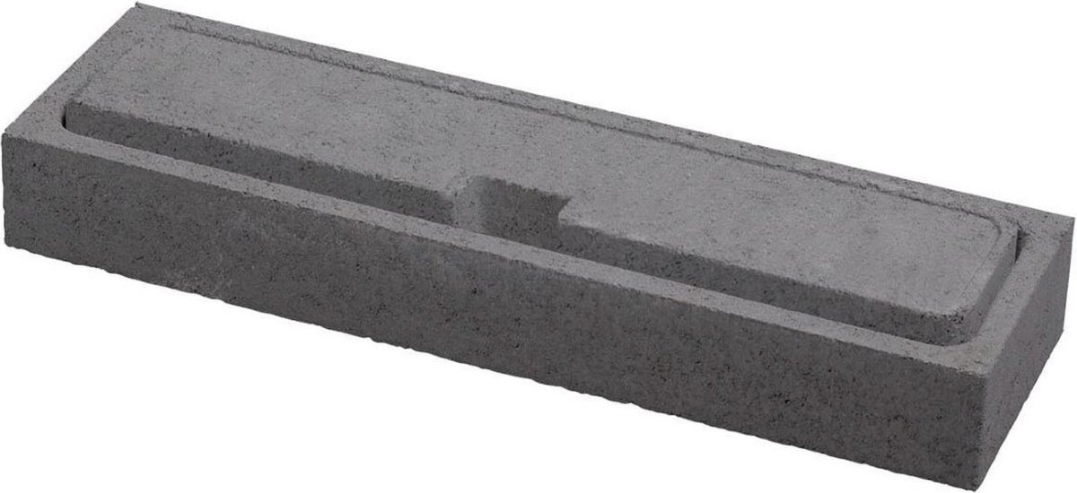 Globe S muurelement 60 x 15 x 9 cm tuintegel Antraciet per stuk Gar...