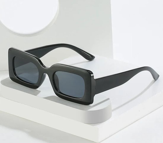 Rectangle Zonnebril - Zwart/Black - Rechthoekig - Fashion Favorite van Fashion Favorite — afbeelding 2