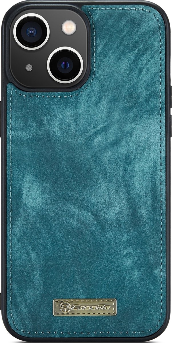 Caseme Telefoonhoesje geschikt voor Apple iPhone 15 Plus Hoesje | Caseme 008 Uitneembare 2in1 Bookcase Portemonnee | Pasjeshouder voor 8 Pasjes | Telefoonhoesje voor Pinpas / OV Kaart / Rijbewijs - Blauw