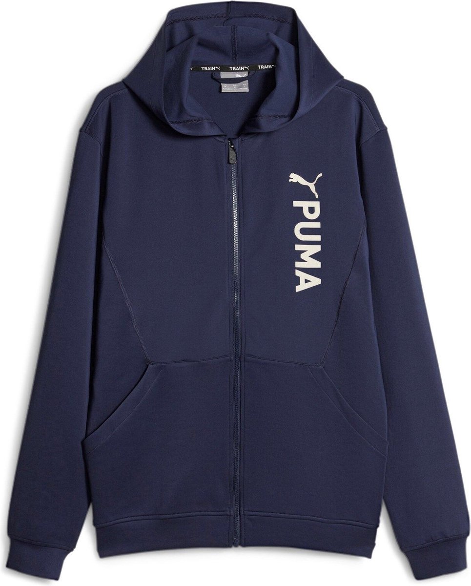 PUMA fit double knit fz hoodie Training hoodie heren Blauw