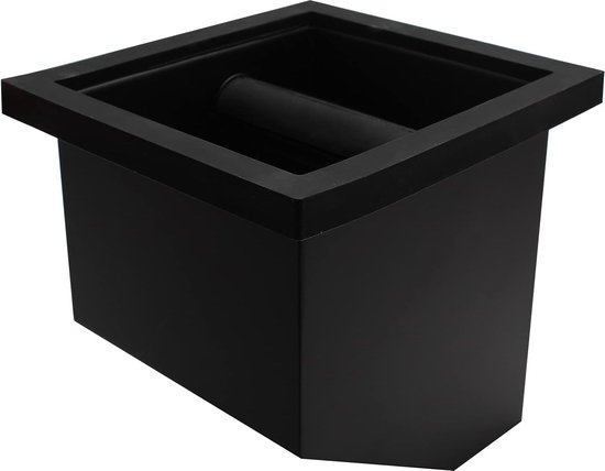 Koffie Residu Lade Container, Koffie Klop Lade Box Roestvrij Staal Echt Hout Zwart voor Thuis