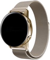 Milanees bandje 22mm - Vintage gold - luxe smartwatch horlogeband geschikt voor Samsung Galaxy Watch 1 46mm / Galaxy Watch 3 45mm / Gear S3 Classic & Frontier - Amazfit GTR 47mm / GTR 2 / GTR 3 - OnePlus Watch