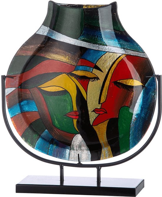 Vaas op standaard - Vero - Glaskunst - Gilde Handwerk