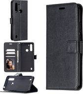 Bookcase Geschikt voor: Motorola Moto G8 Power - Bookcase Zwart - portemonnee hoesje